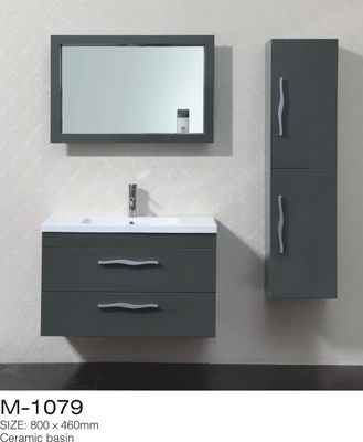 ওয়াল হোয়াইট Premade বাথরুম Vanities এবং মন্ত্রিপরিষদ সেট মাউন্ট করা, বাথরুম সাইড মন্ত্রিপরিষদ