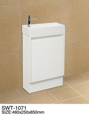 গ্রেট ওয়াশরুম রান্নাঘর Premade বাথরুম Vanities সিরামিক বেসিন মেঝে স্থায়ী